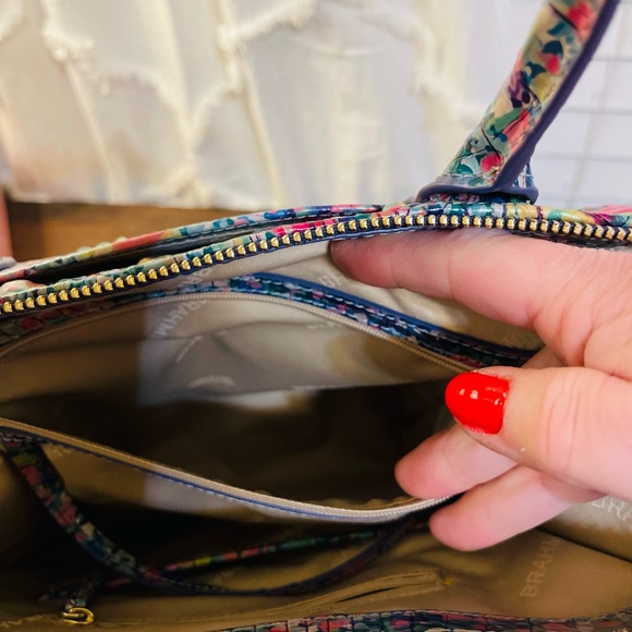 Brahmin Pink and Green Floral Clutch - Picture 6 of 13